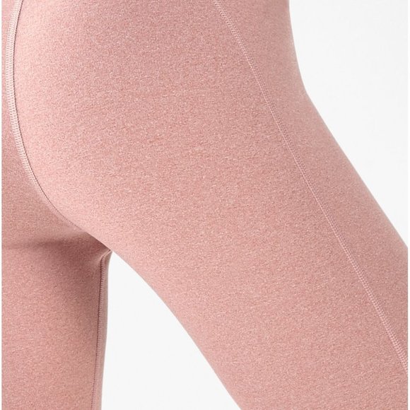 Womens Fabletics High-Waisted Heathered 7/8 Legging in Rosebloom Heather Size L - Picture 2 of 9